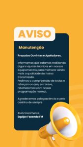ATENÇÃO, OUVINTES!