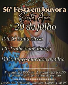 Grande Festa em Honra a Santa Ana!
