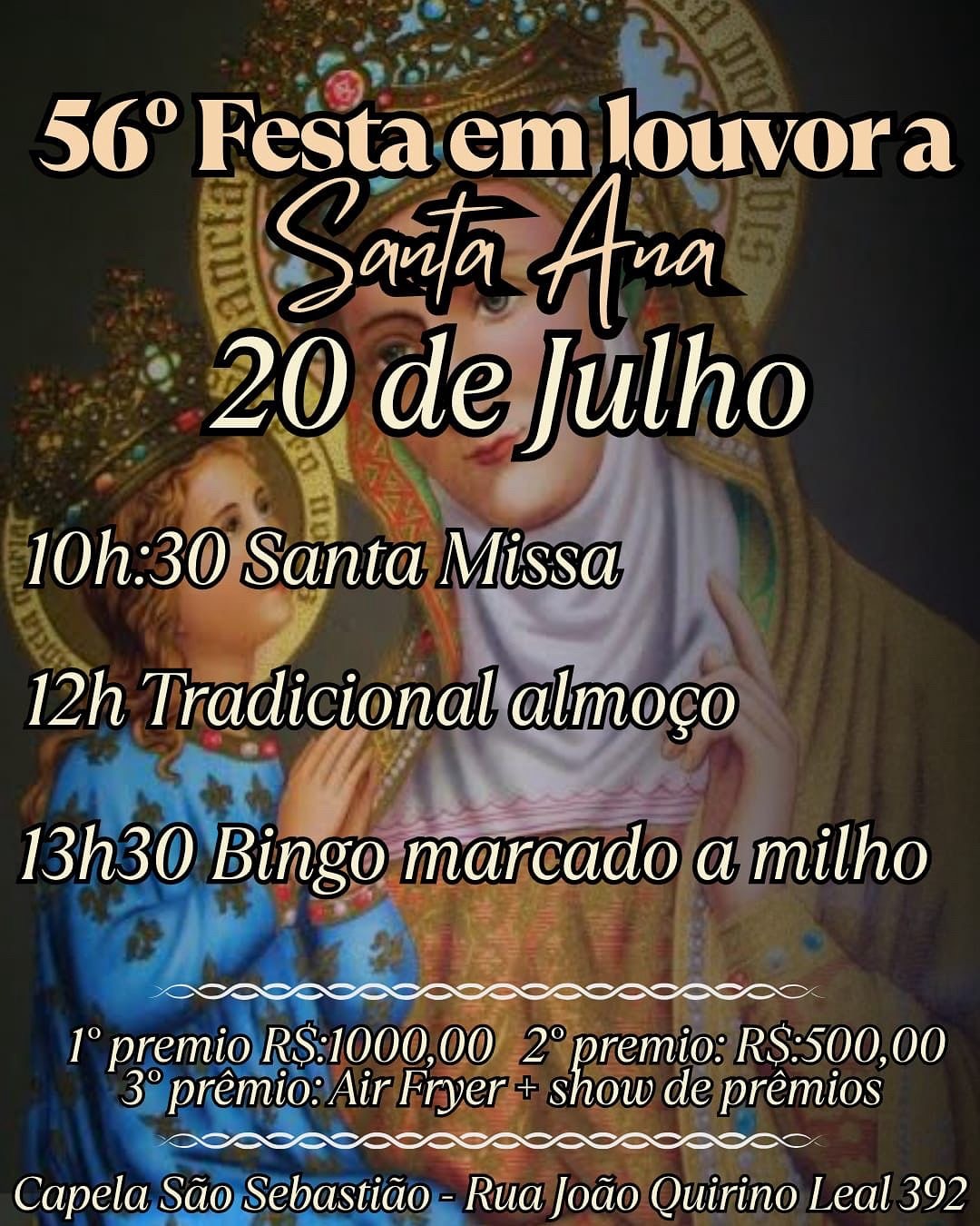 Grande Festa em Honra a Santa Ana!