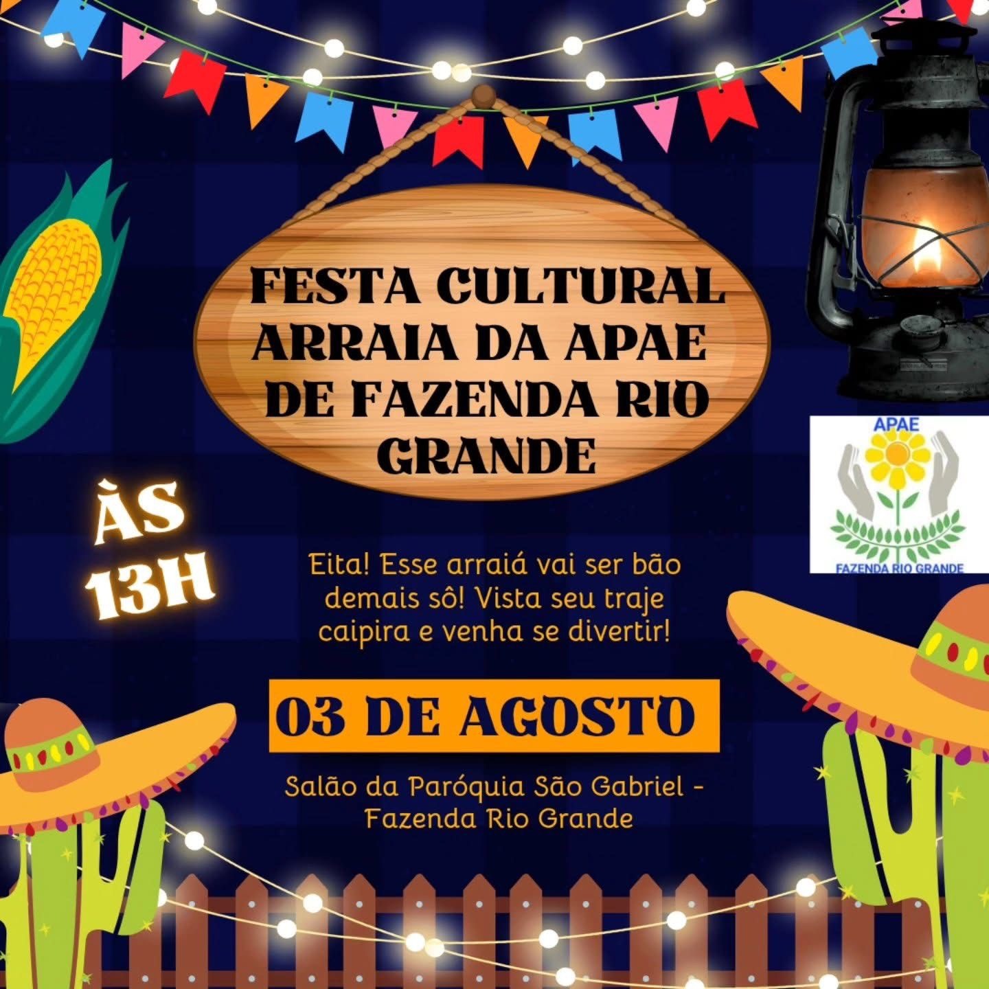 A Nossa APAE de Fazenda Rio Grande convida você e toda a sua família!