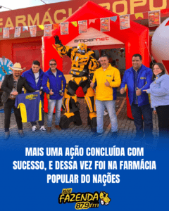 Mais uma ação concluída com sucesso pela Fazenda FM!