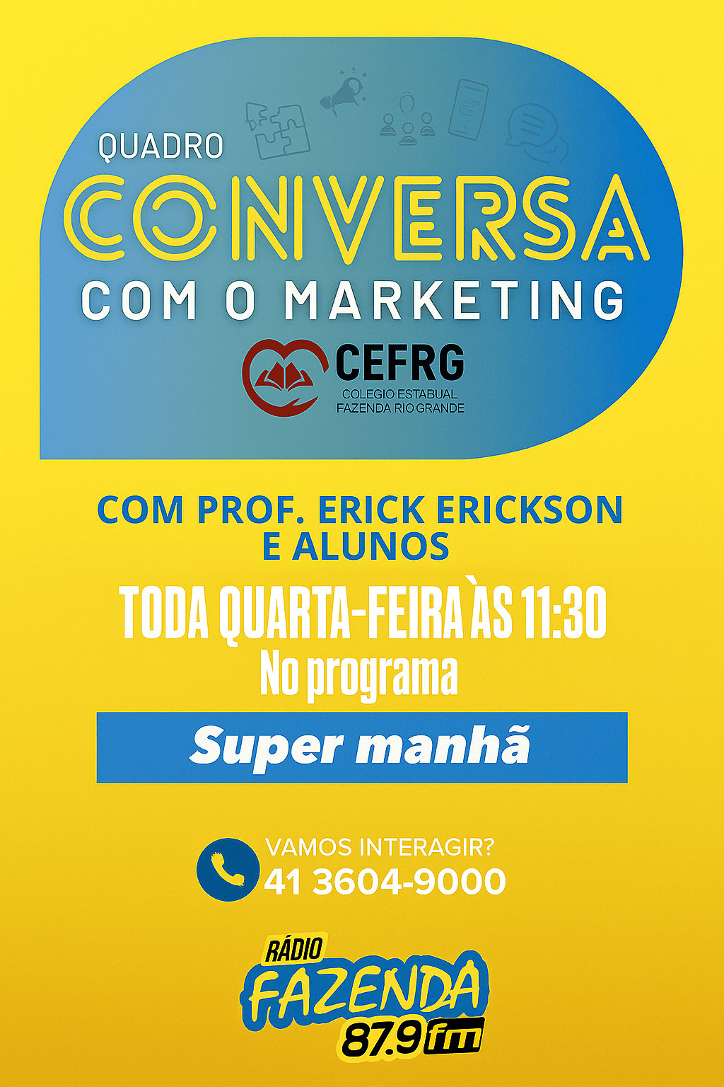 Quadro: Conversa com o Marketing