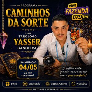 Programa Caminhos da sorte – Tarólogo Yasser Bandeira